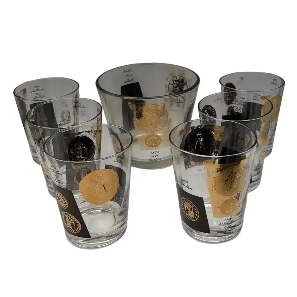 Vintage 1960 Mid-Century Modern Bar Set